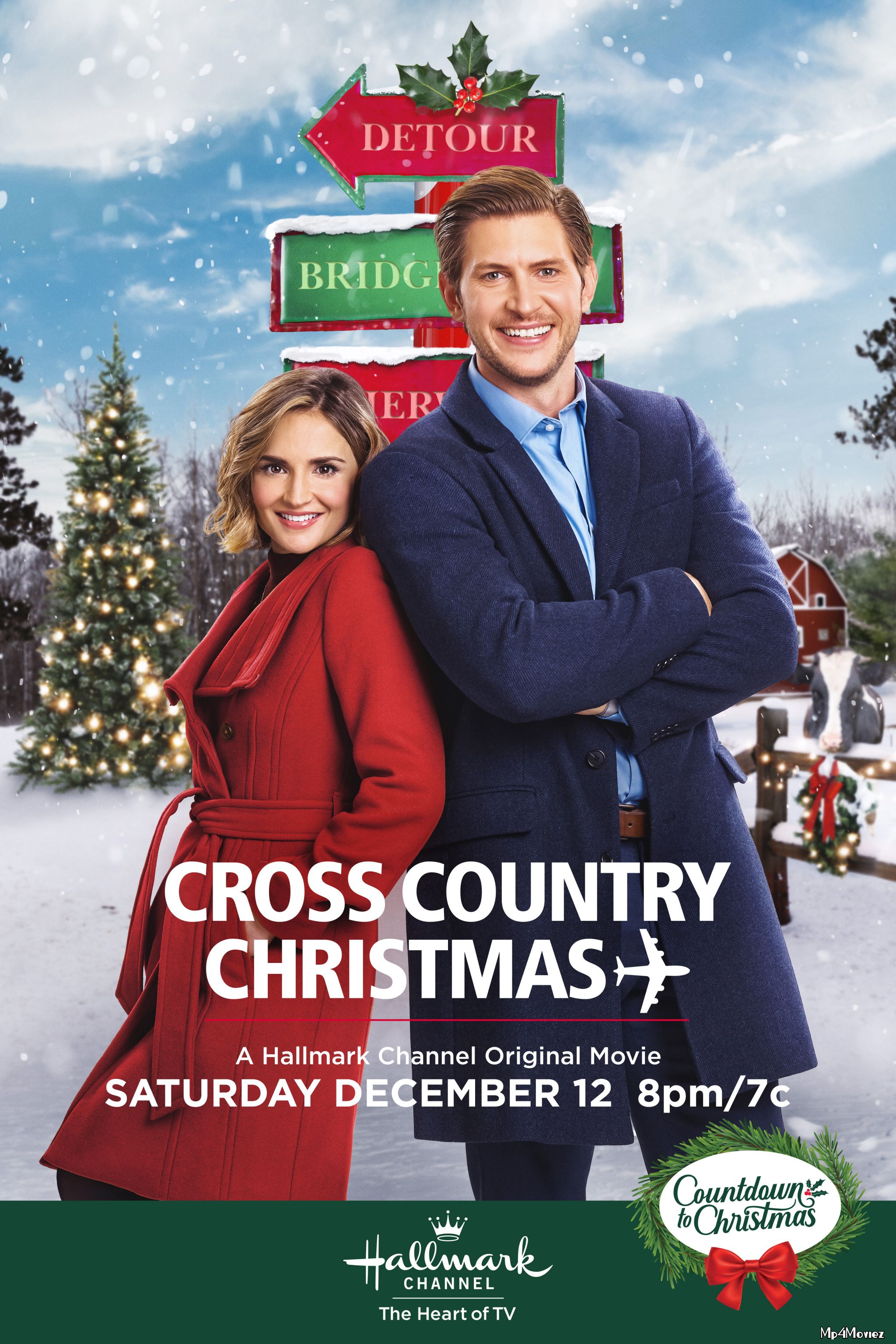 poster of Cross Country Christmas (2020) Hindi [Voice Over] Dubbed WeB-DL